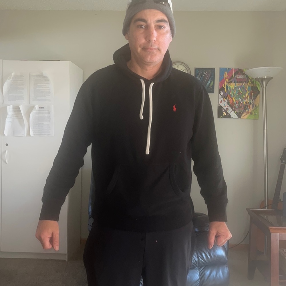 Mens LG polo brand sweatshirt